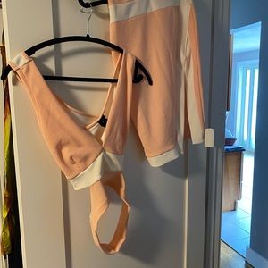 Cute short skirt and crop top. Size small, runs small